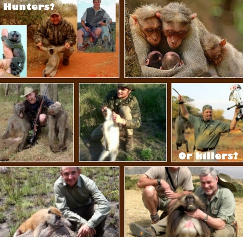 Trophy hunters - Monkeys hunters or killers