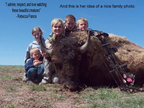 Message - Trophy hunters family bison
