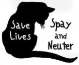 Cats and dogs - Spay and neuter pets cat black drawing