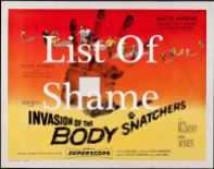 Homeless pets - Kill film posters - 04 Invasion of The Bodysnatchers List of Shame