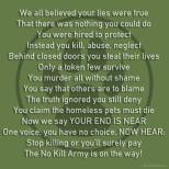 Homeless pets - Kill poem no kill army on its way