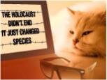 Message - Holocaust billboard cat
