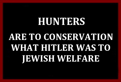 Trophy hunters - Conservation hunters to Jewish welfare