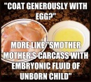 Factory farming - poultry egg and chicken coat mother's carcass