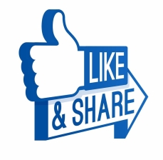 Message - Facebook share and like