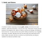 Message - Foods toxic garlic and onion