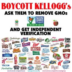 Message - GMOs boycott Kellogs 1