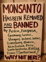 Message - GMOs Monsanto has been removed and banned
