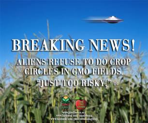 Message - GMOs UFOs refuse to fly