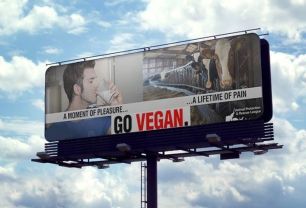 Vegan - billboard go vegan