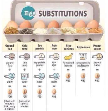 Vegan - foods egg chicken substitutes