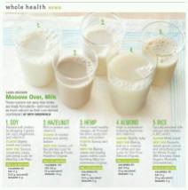 Vegan - foods milks various