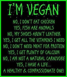 Vegan - I am vegan