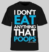 Vegan - t-shirt don't eat anything t-shirt