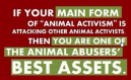 Message - Abusers activists best asset
