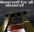 Message - Abusers guillotine