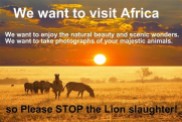 Message - We want to visit Africa
