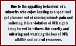 Trophy hunters - Conservation rights violation of our