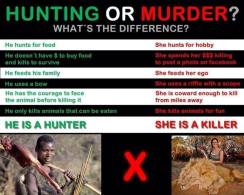 Trophy hunters - Revenge hunter or killer