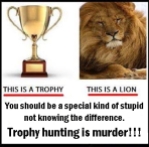 Trophy hunters - Trophy and lion difference 02