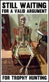 Trophy hunters - Waiting skeleton 06 sitting back in chair