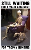Trophy hunters - Waiting skeleton 07 armchair